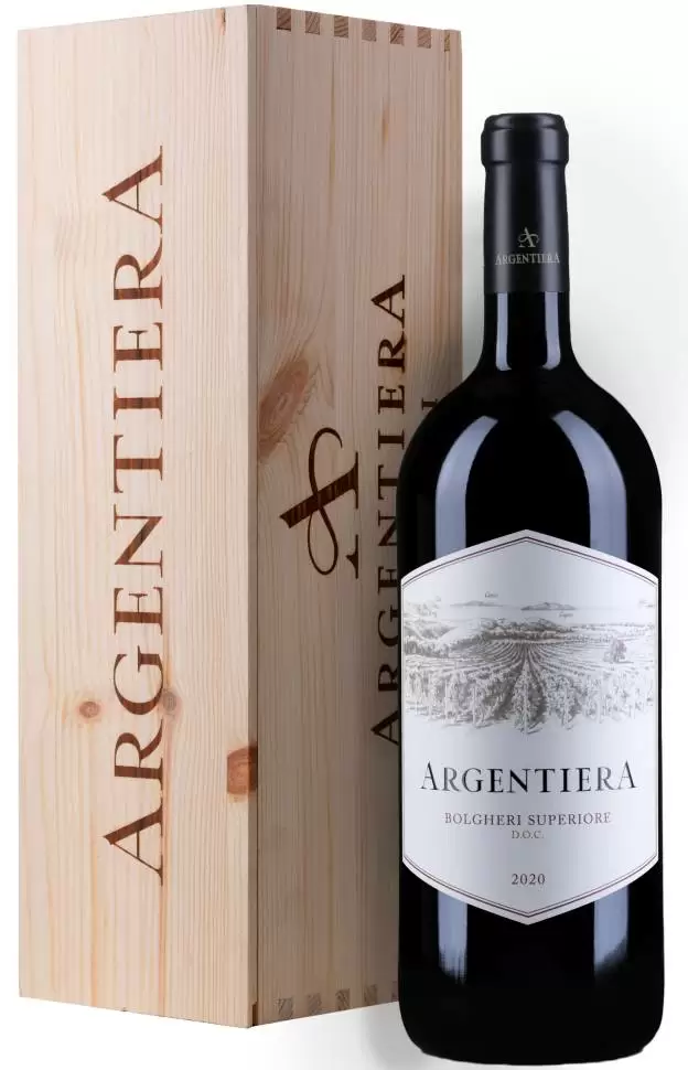 Вино Argentiera Bolgheri Superiore 0.75 л в подарочной упаковке