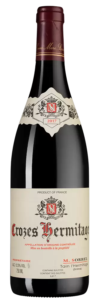 Вино Crozes-Hermitage Rouge 2017 г. 0.75 л