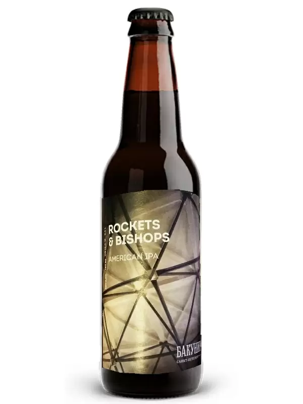 Пиво Бакунин Rockets & Bishops American IPA Can 0.5 л