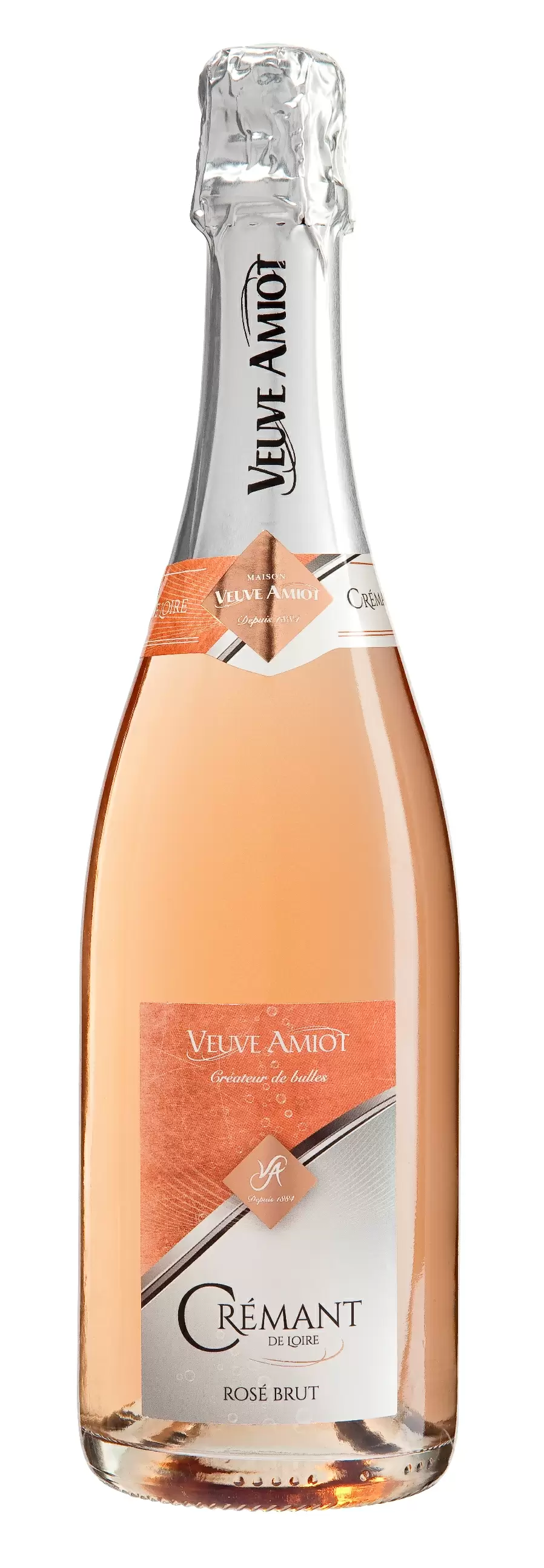 Игристое вино Cremant de Loire Veuve Amiot Brut Rose 0.75 л