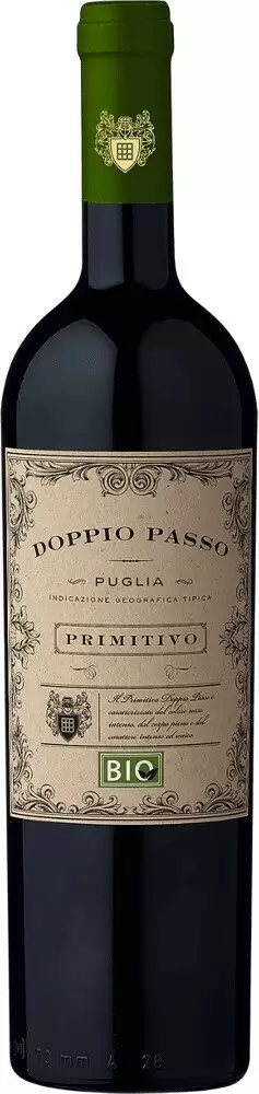 Вино Doppio Passo Primitivo Bio Puglia IGT 0.75 л