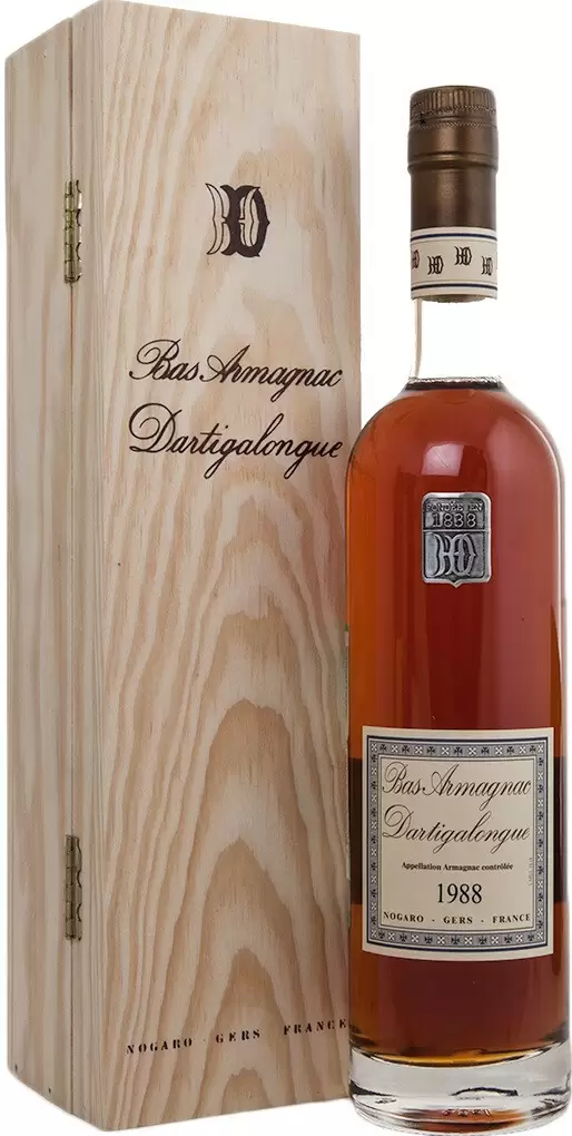 Арманьяк Dartigalongue Bas Armagnac 1988 г. 0.5 л Gift Box