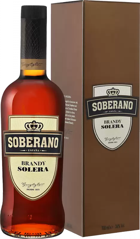 Бренди Soberano Solera 0.7 л Gift Box