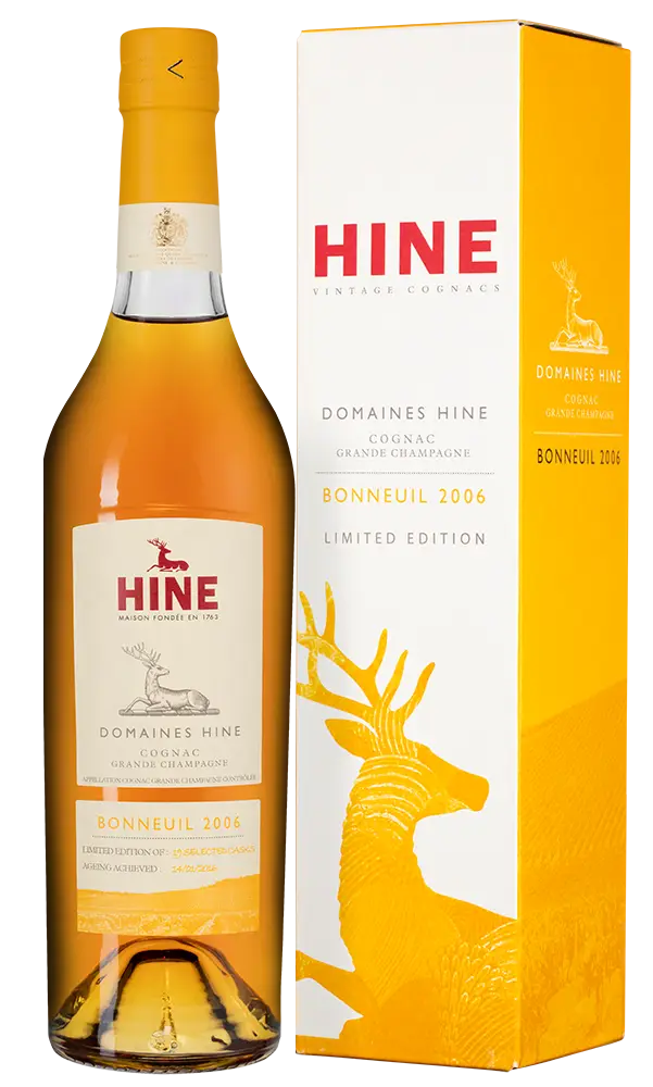 Коньяк Domaines Hine Bonneuil Grande Champagne 2006 г. 0.7 л в подарочной упаковке
