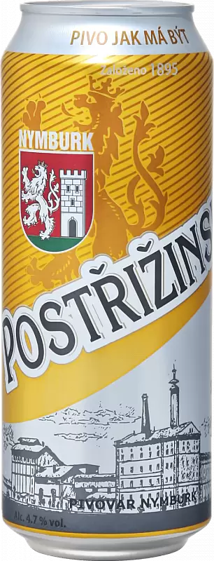 Пиво Postrizinske Svetly Lezak Can 0.5 л