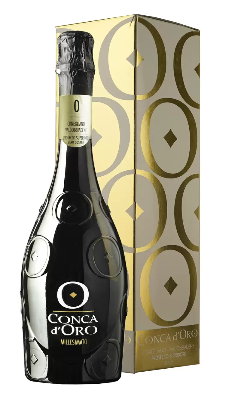 Игристое вино Conca d'Oro Conegliano Valdobbiadene Prosecco Superiore DOCG Millesimato Dosage Zero 0.75 л Gift Box