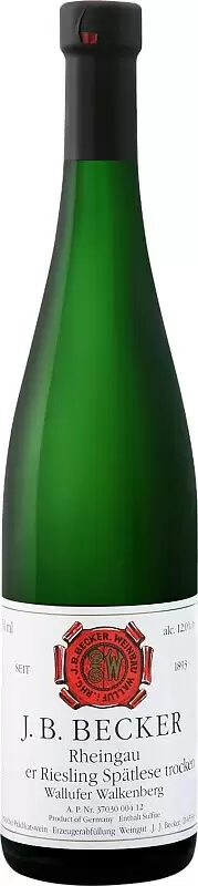 Вино J. B. Becker Riesling Spatlese Wallufer Walkenberg 0.75 л