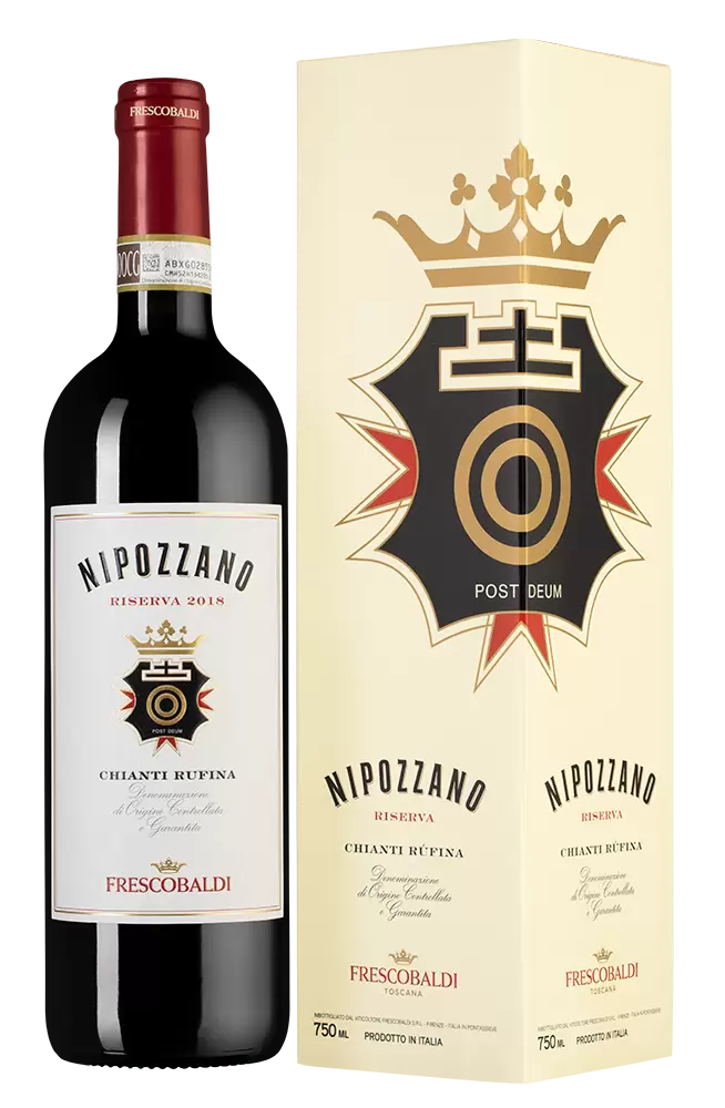 Вино Nipozzano Chianti Rufina Riserva 2018 г. 0.75 л Gift Box