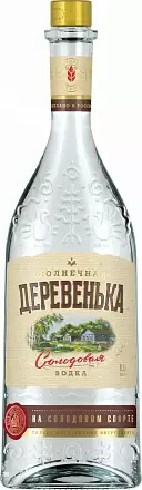 Водка Солнечная Деревенька На Солодовом Спирте 0.5 л