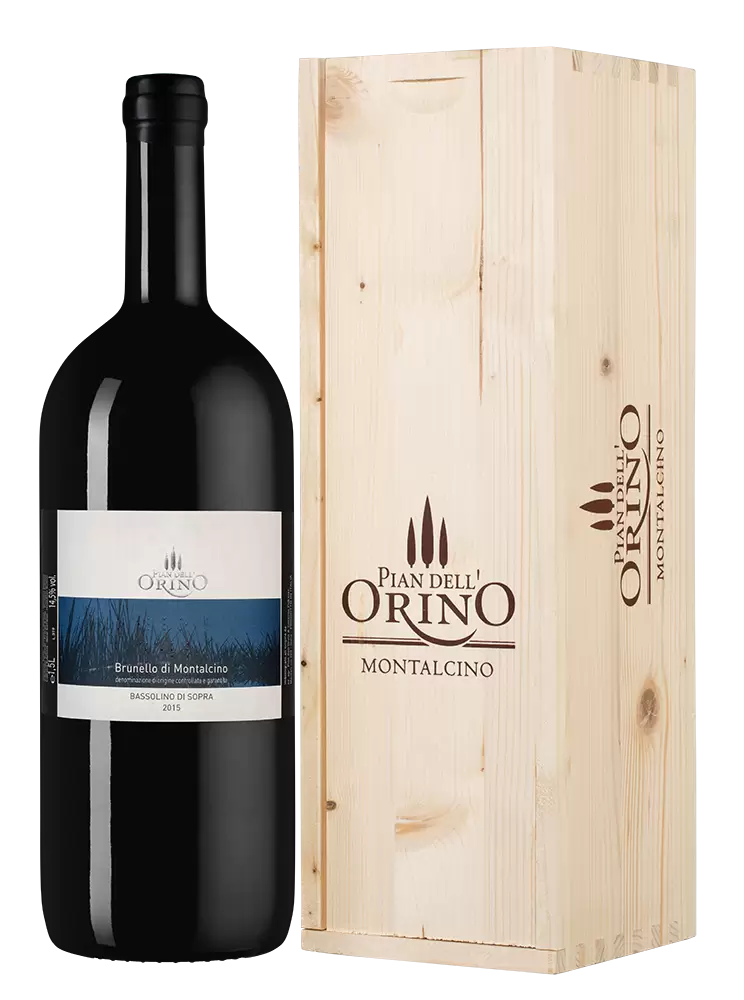 Вино Brunello di Montalcino Bassolino di Sopra Pian dell'Orino 2015 г. 1.5 л Gift Box
