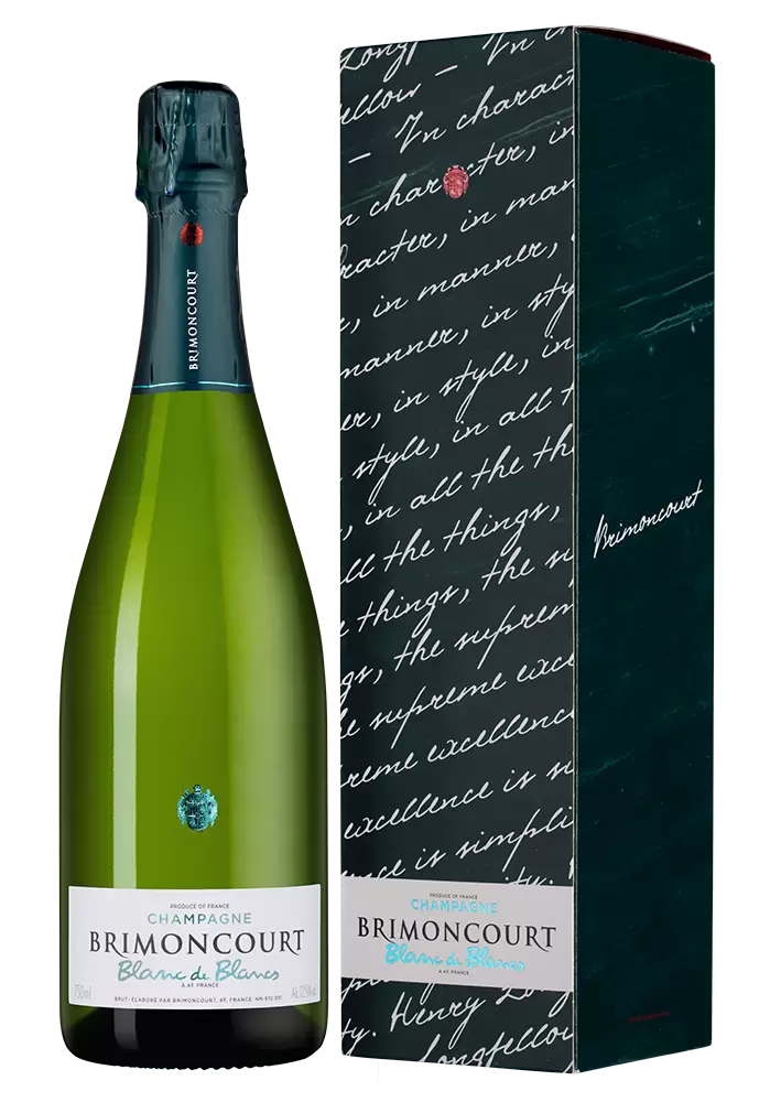 Шампанское Blanc de Blancs Brimoncourt 0.75 л в подарочной упаковке