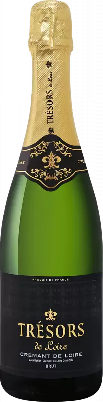 Игристое вино Tresors De Loire Cremant De Loire AOC Champenoise 0.75 л