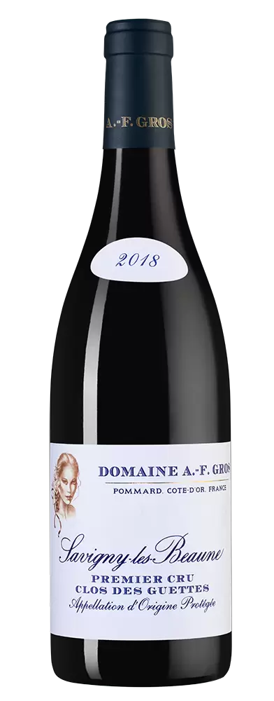 Вино Savigny-les-Beaune Premier Cru Clos des Guettes Domaine Anne-Francoise Gros 2018 г. 0.75 л