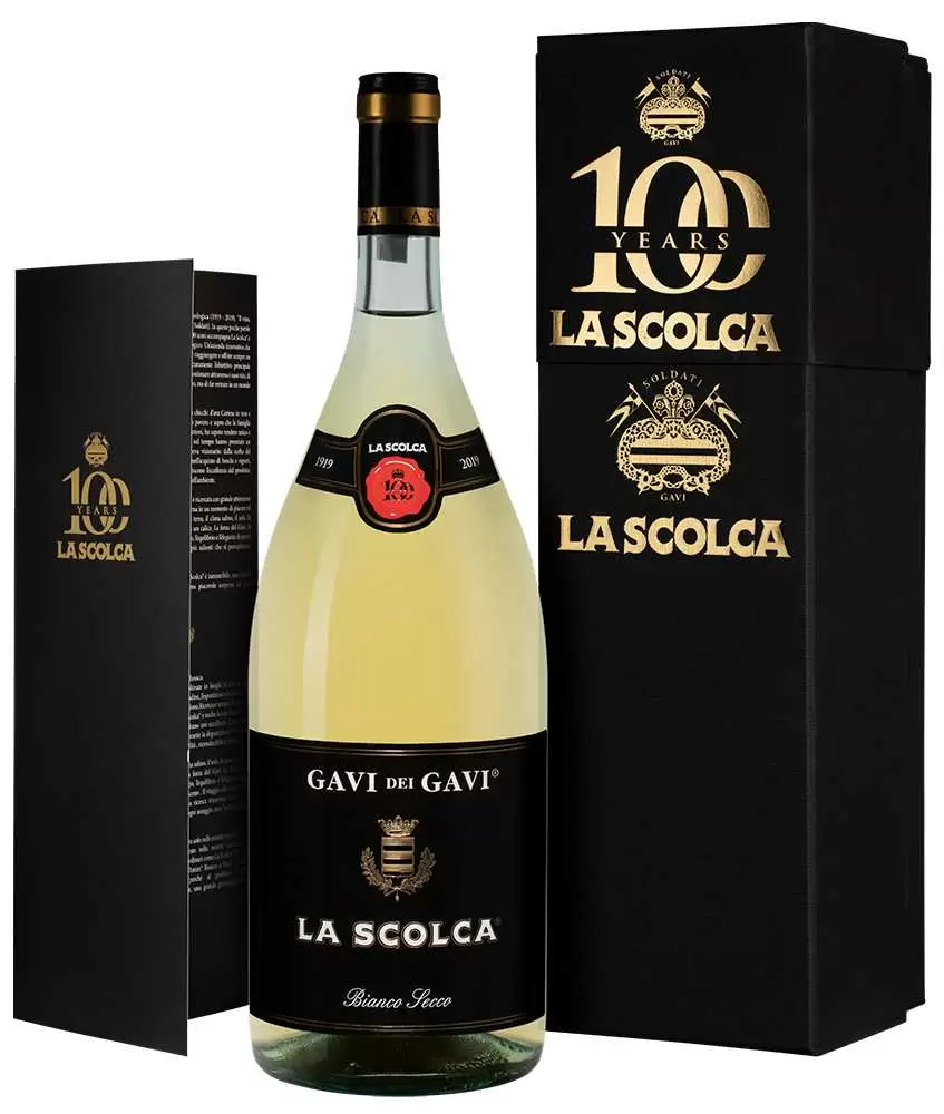 Вино Gavi dei Gavi Etichetta Nera La Scolca 2021 г. 1.5 л Gift Box