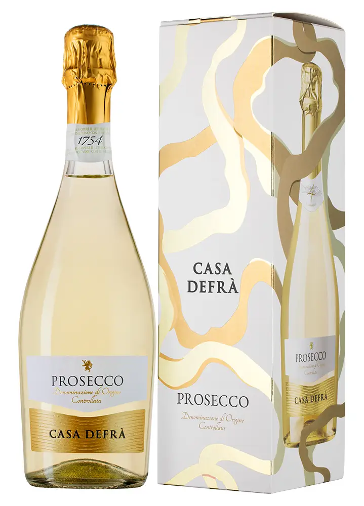 Игристое вино Casa Defra Prosecco Spumante Brut 0.75 л Gift Box