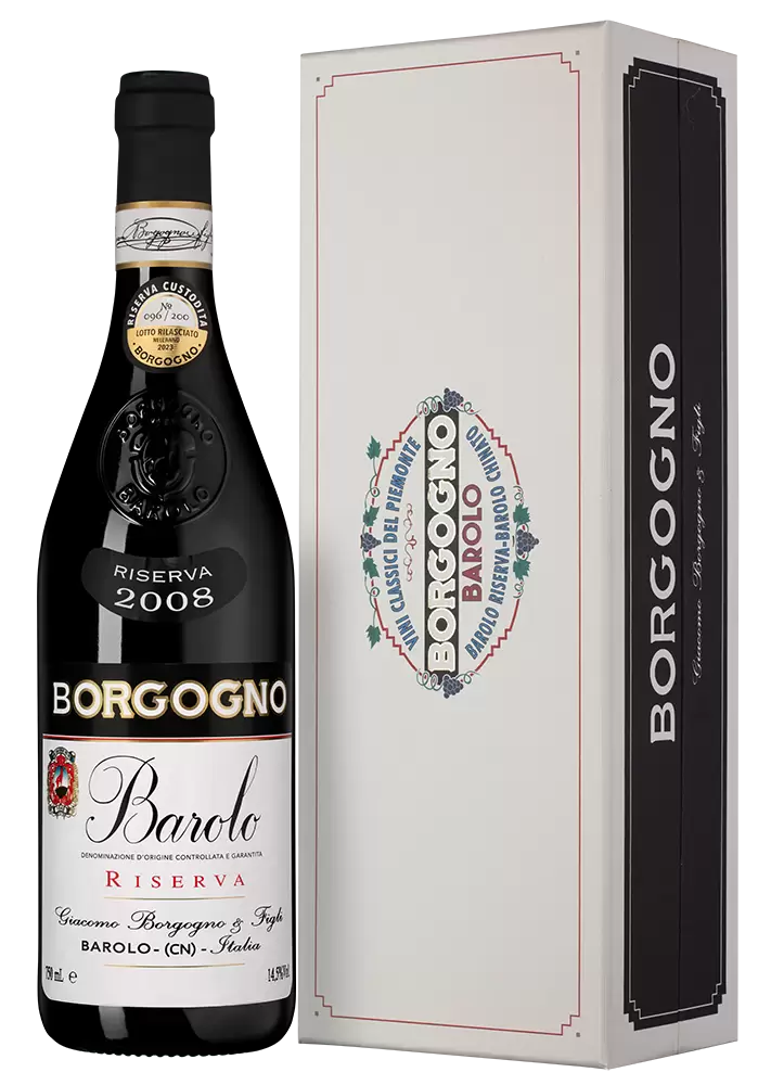 Вино Barolo Riserva Borgogno 2008 г. 0.75 л Gift Box