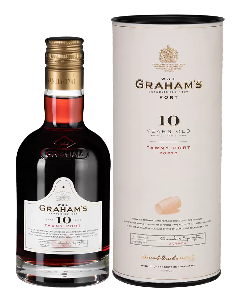 Портвейн Graham's 10 Year Old Tawny Port 0.2 л Gift Box