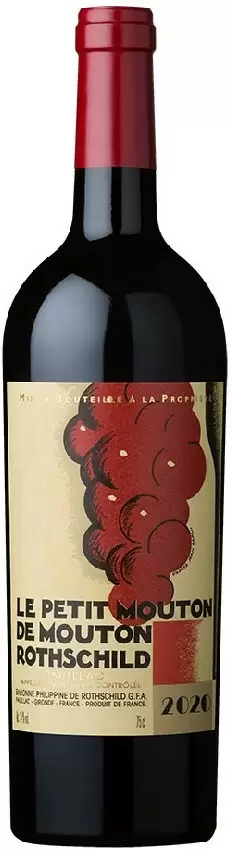 Вино Le Petit Mouton de Mouton Rothschild Chateau Mouton Rothschild 2020 г. 0.75 л