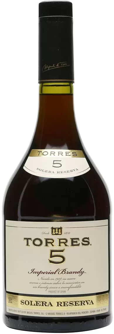 Бренди Torres 5 Solera Reserva 0.5 л