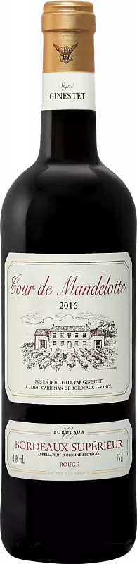 Вино Tour de Mandelotte Bordeaux Superieur Organic 0.75 л