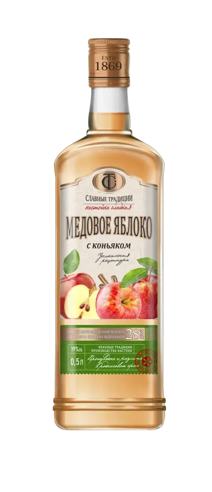 Настойка Slavnye Tradicii Honey Apple & Cognac 0.5 л