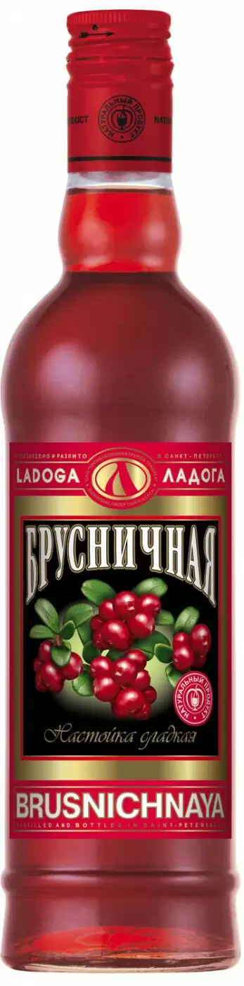 Ликер Ладога Брусничная Настойка Сладкая 0.5 л