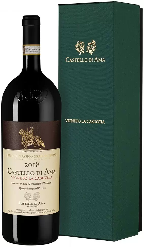 Вино Chianti Classico Gran Selezione Vigneto La Casuccia 2018 г. 1.5 л Gift Box
