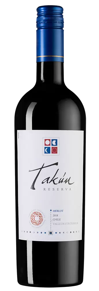 Вино Takun Merlot Reserva 2018 г. 0.75 л