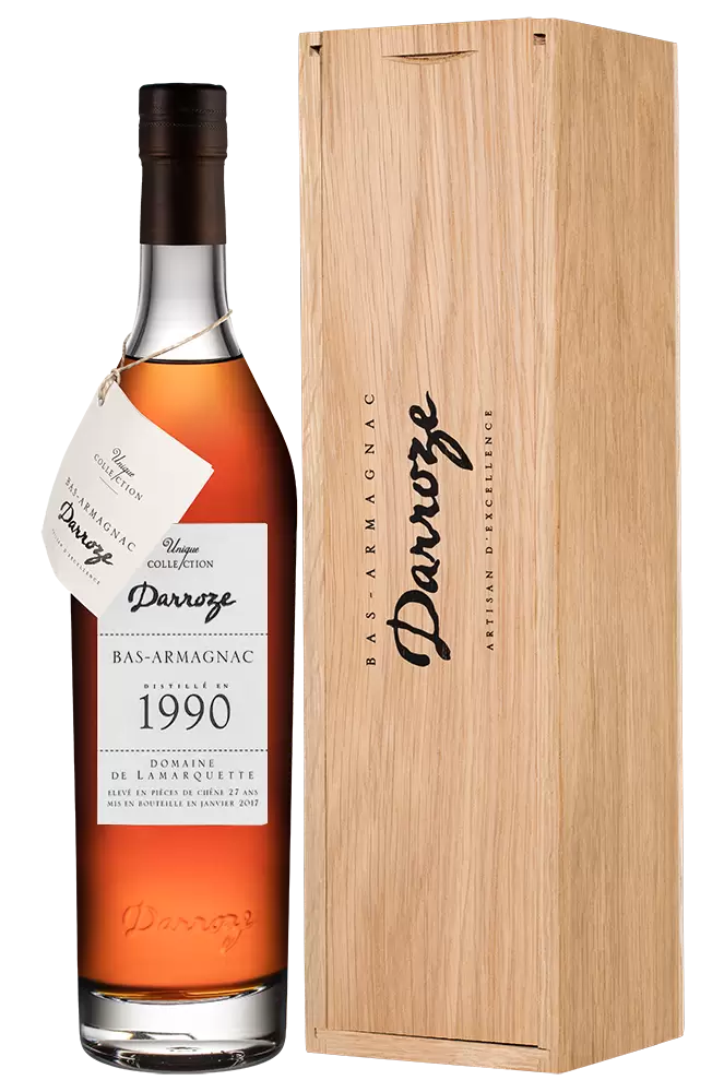 Арманьяк Darroze Unique Collection Domaine de Bertruc au Freche 1990 г. 0.7 л Gift Box