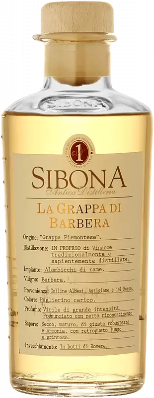 Граппа Sibona La di Barbera 0.5 л