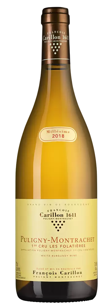 Вино Puligny-Montrachet Premier Cru Les Folatieres 2018 г. 0.75 л