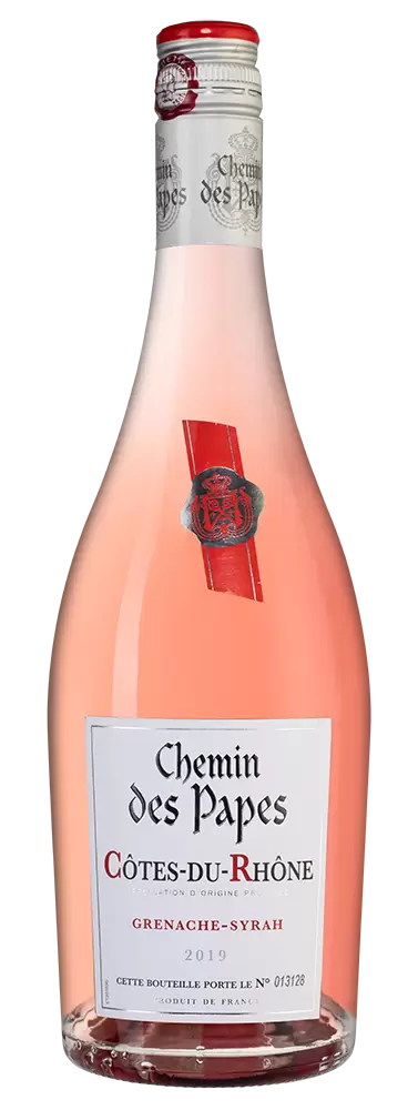 Вино Chemin des Papes Cotes du Rhone Rose 2019 г. 0.75 л