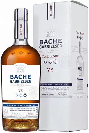 Коньяк Bache-Gabrielsen VS Tre Kors 0.7 л Gift Box