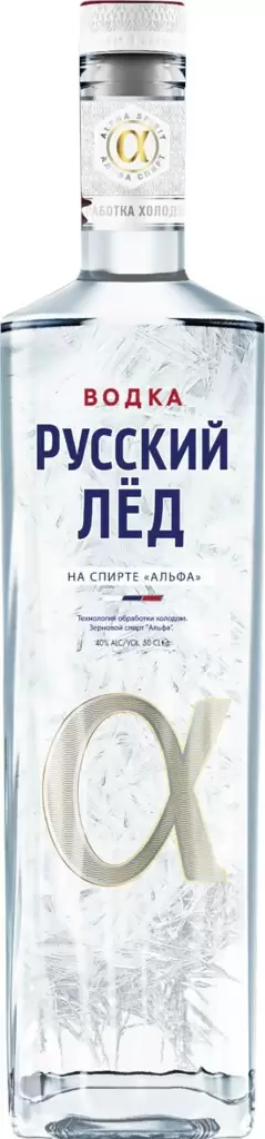 Водка Русский Лед На спирте Альфа 0.5 л