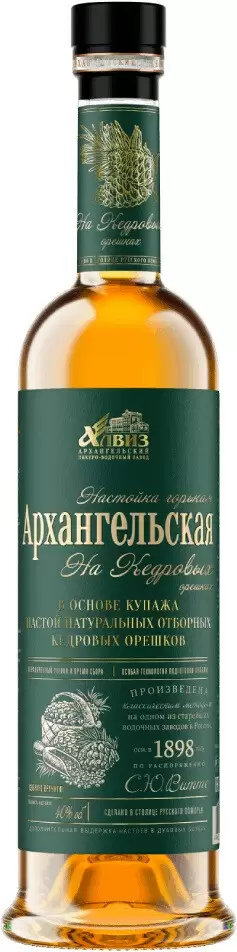 Ликер Архангельская на Кедровых Орешках 0.5 л