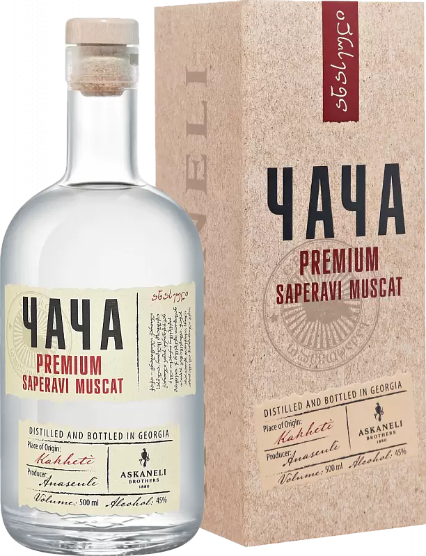 Чача Асканели Премиум Саперави Мускат 0.5 л Gift Box
