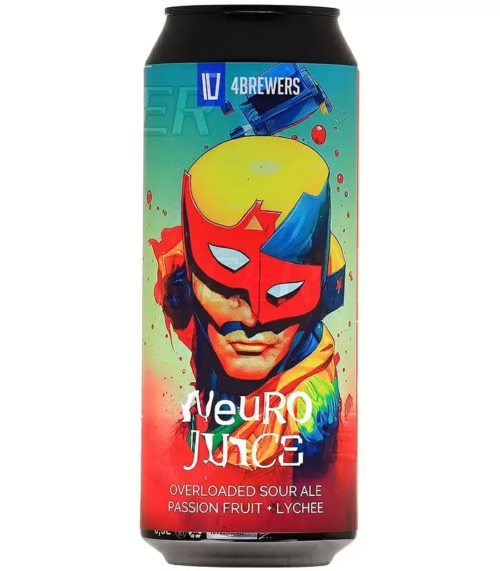 Пиво Neuro Juice Overloaded Sour Ale Passion Fruit + Lychee Can 0.5 л