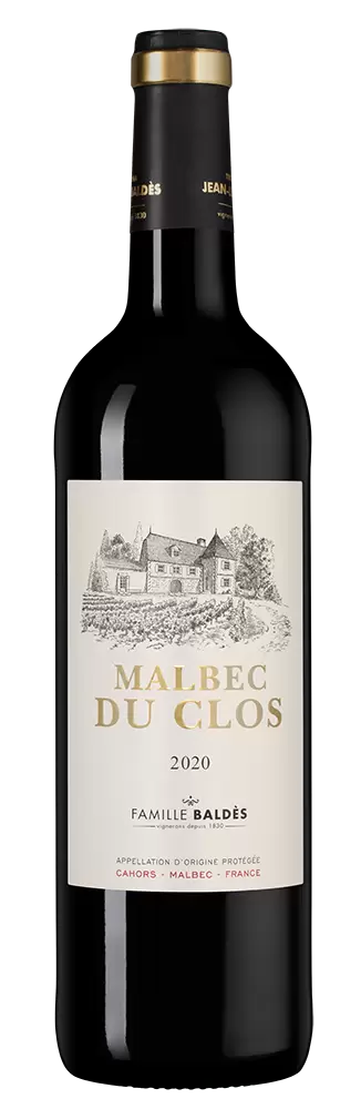 Вино Cahors Malbec du Clos Clos Triguedina 2020 г. 0.75 л