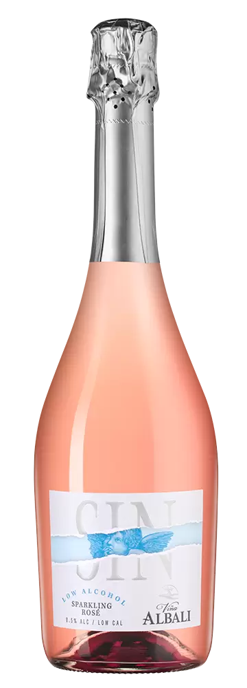 Игристое вино безалкогольное Vina Albali Rose 2020 г. 0.75 л Blue Design
