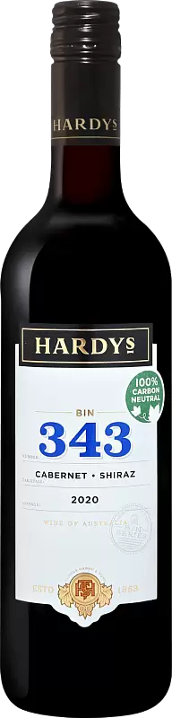 Вино Bin 343 Cabernet Shiraz South Eastern Australia 2020 г. 0.75 л