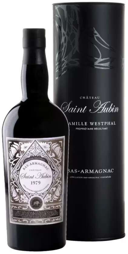 Арманьяк Saint Aubin Bas-Armagnac AOC 1979 г. 0.7 л Gift Box