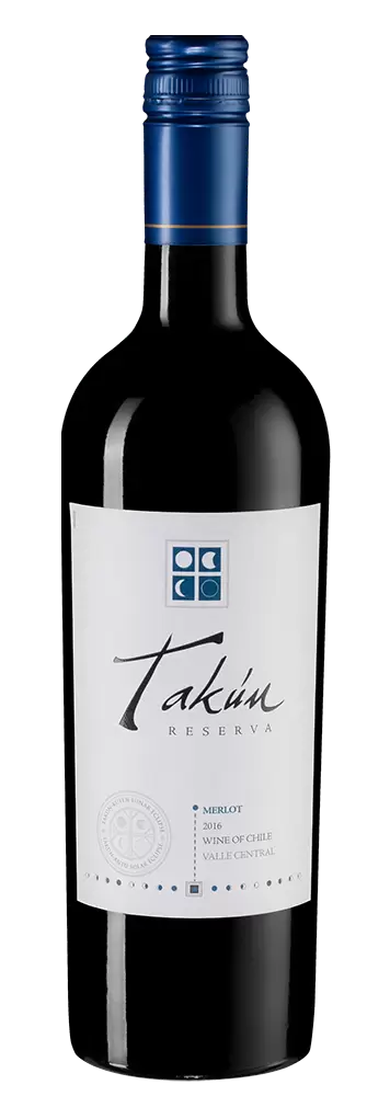 Вино Takun Merlot Reserva 2016 г. 0.75 л
