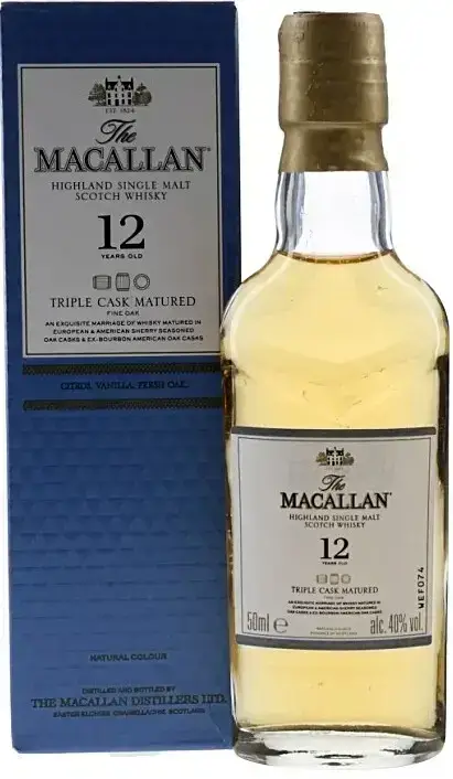 Виски Macallan Triple Cask Matured 12 Years Old 0.05 л Gift Box
