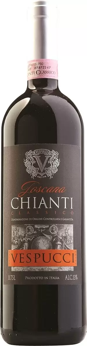 Вино Vespucci Chianti Classico DOCG 0.75 л, Красное Сухое - купить