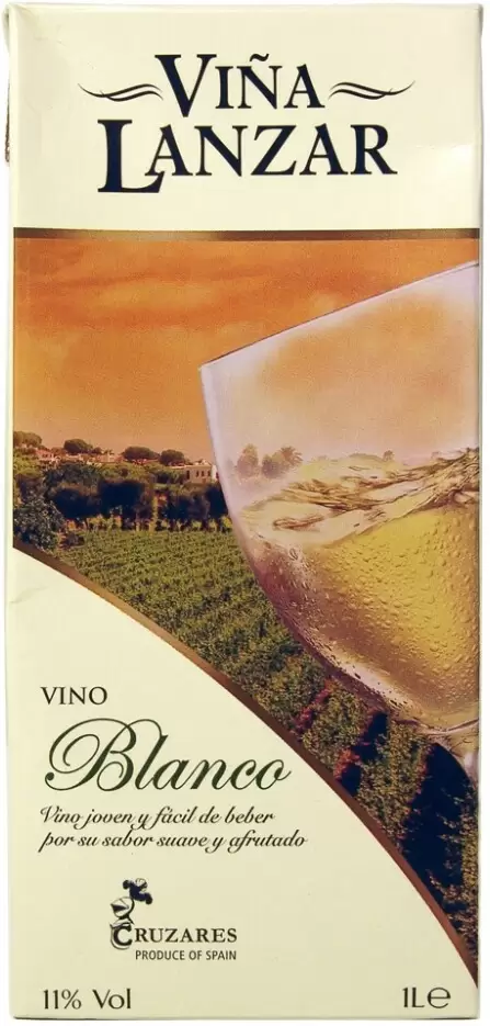 Вино Vina Lanzar Bianco 1 л Tetra Pak
