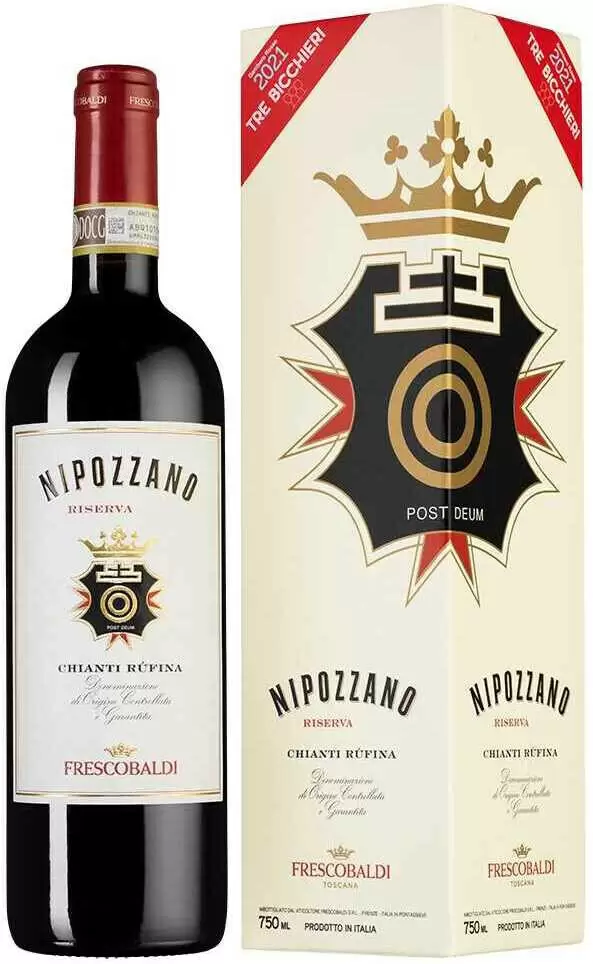 Вино Nipozzano Chianti Rufina Riserva 0.75 л в подарочной упаковке