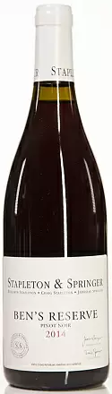 Вино Stapleton & Springer Pinot Noir Ben's Reserve 2016 г. 0.75 л