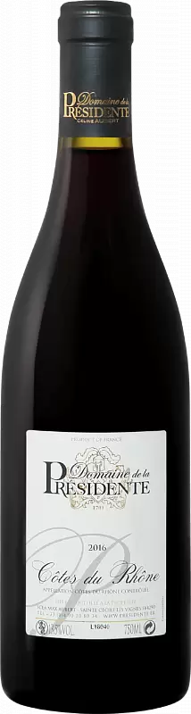 Вино Domaine de la Presidente Cotes du Rhone AOC Rouge 2020 г. 0.75 л