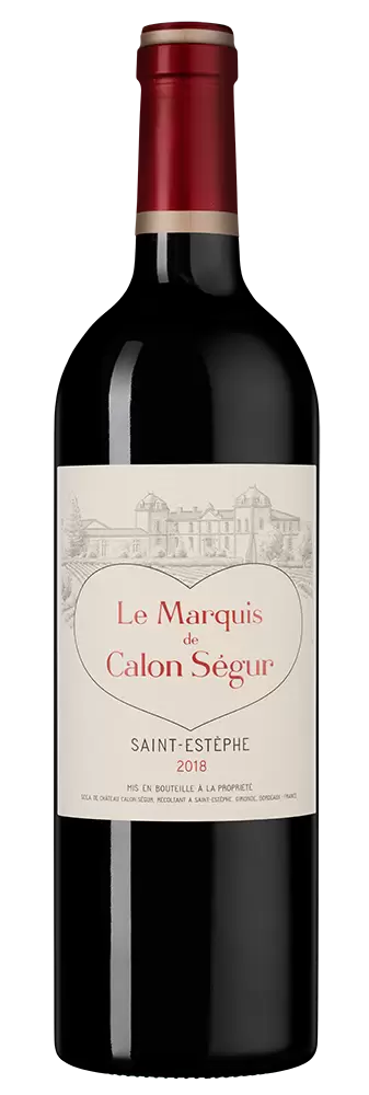 Вино Le Marquis de Calon Segur Chateau Calon Segur 2018 г. 0.75 л