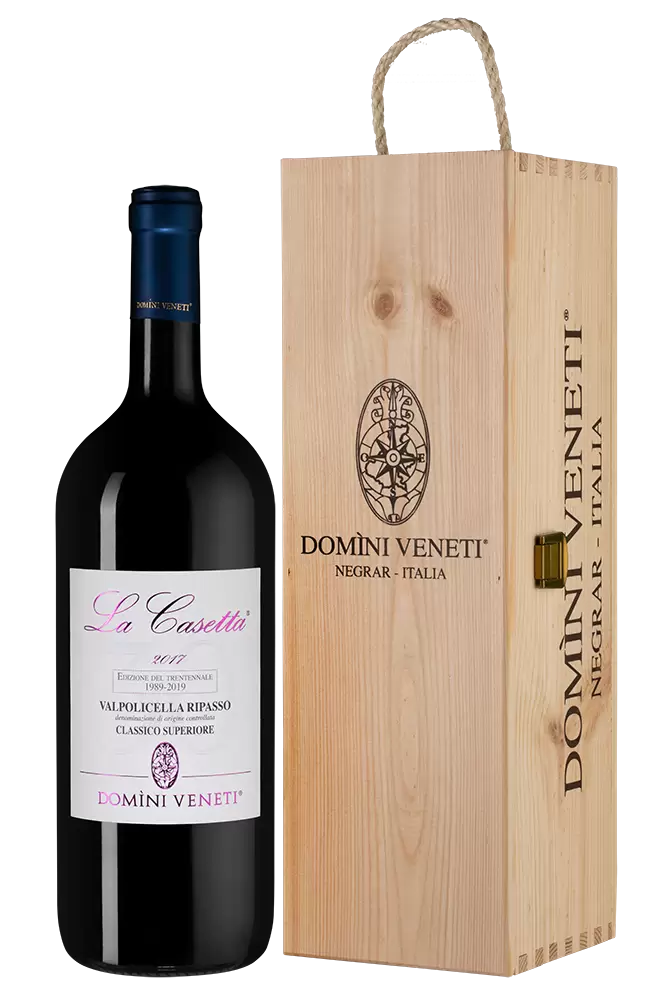Вино Valpolicella Classico Superiore Ripasso La Casetta 1.5 л в подарочной упаковке